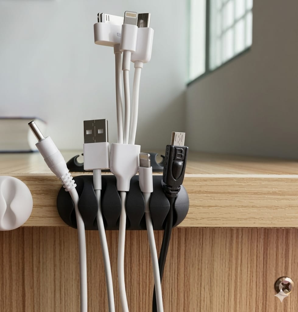 Cable Holder & Supporter – Secure & Organize All Types of Cables (10 Pc) by DigixDrive